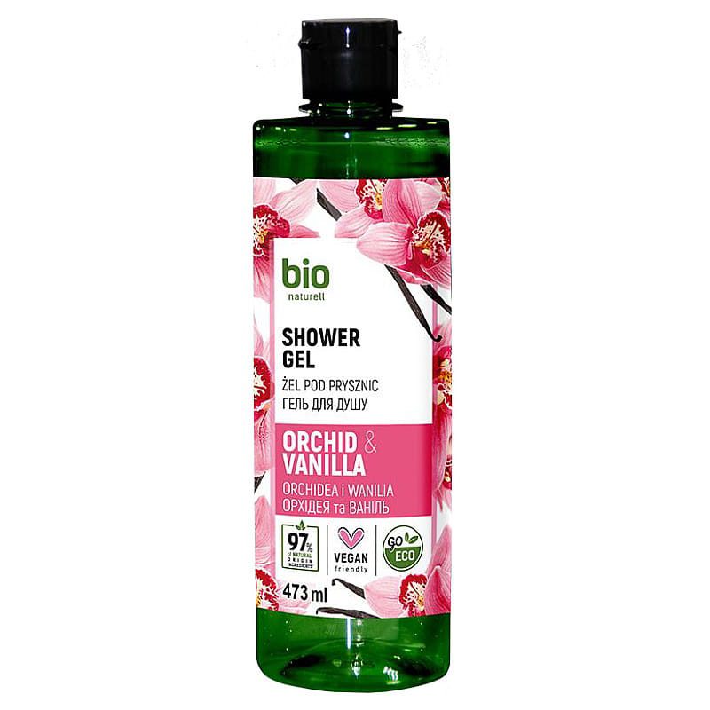 Bio Romige douchegel - Orchidee en vanille - uiterst geschikt voor gevoelige en droge huid 473ml