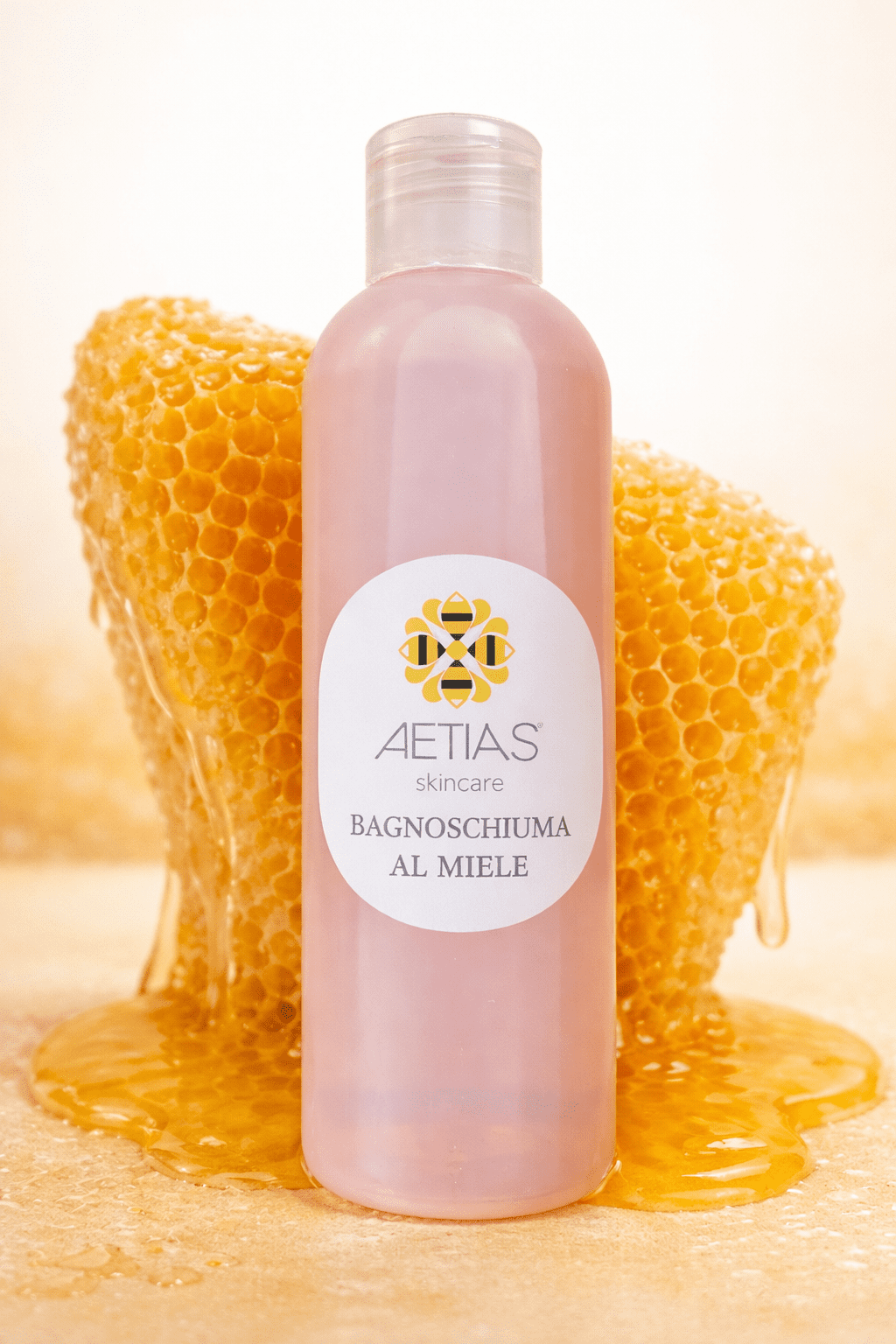 Biologische honing douche gel - milde was - zachte huid - geurende huid 250ml