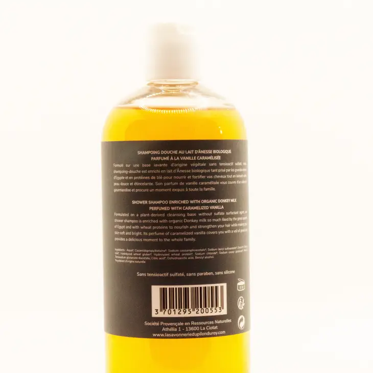 Biologische Marseille  Ezelmelk Douchegel en shampoo - handgemaakt in Frankrijk 500ml