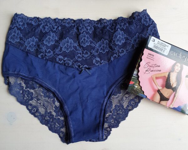 Set van 3 Italiaanse dames slips in drie diverse kleuren, Maat S/M - Afbeelding 5