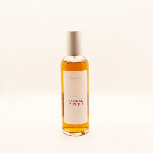 Biologische Eau de toilette Floral musque - gemaakt in Frankrijk - roos, iris en bergamot 100ml - Afbeelding 2