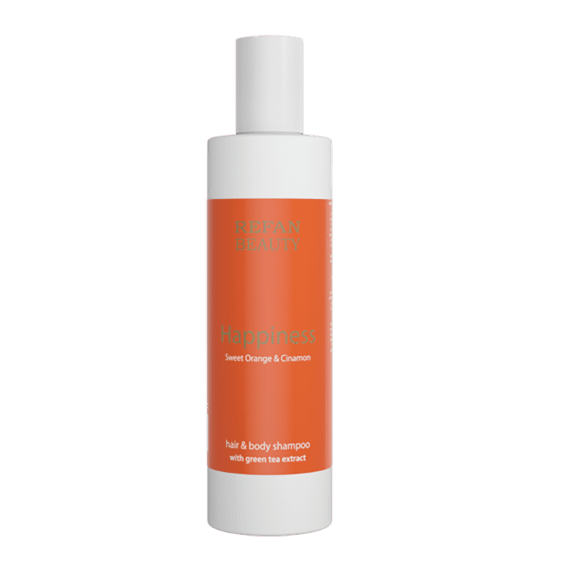Refan natuurlijke Geluk Shampoo-douchegel met Groene thee 250ml