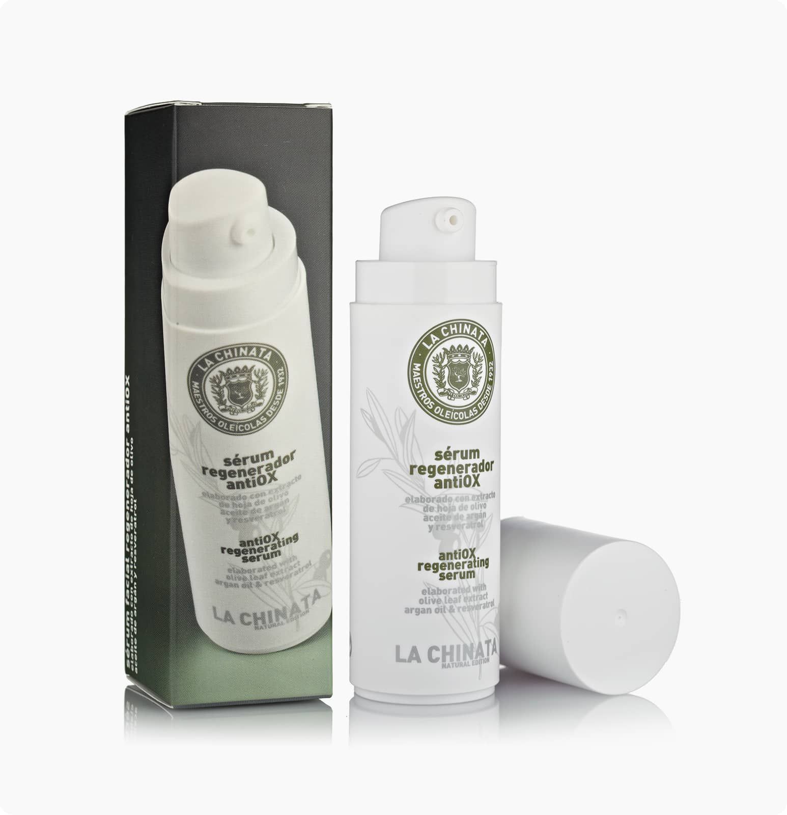 La Chinata Antioxidant Regenererend en verjongend Gezicht serum met Reveratrol - argan en olijfolie 30ml