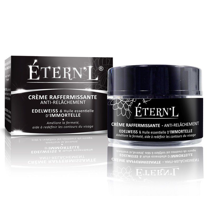 ÉTERN'L Luxurieuze verstevigende creme met Edelweiss & Immortelle essentiële olie - verbetert gezicht contouren 50ml