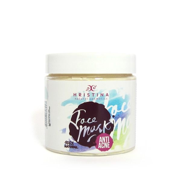 Natuurlijke en doeltreffend gezicht masker tegen acne en vette huid - weegbree - geranium - calendula 200ml