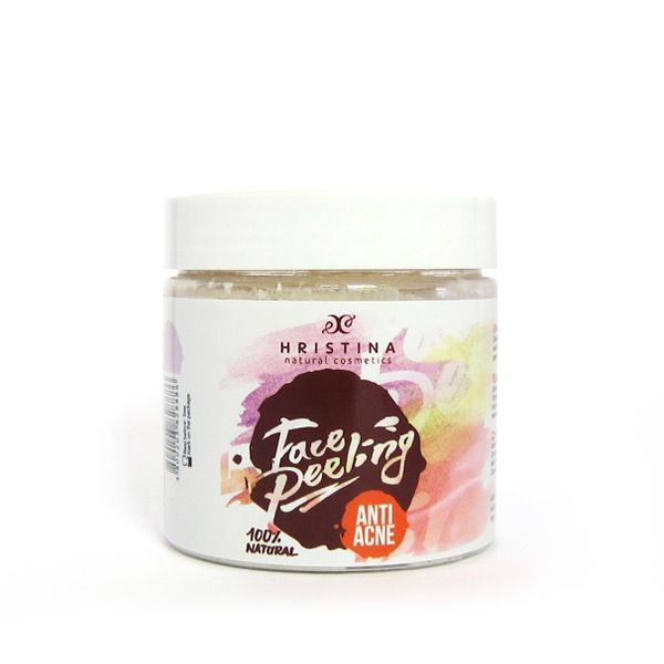 Natuurlijke en doeltreffend gezicht Scrub voor een vette huid met extract van weegbree en zinkoxide 200ml