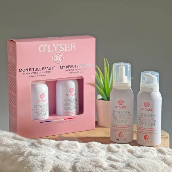 Biologische hydraterende gezicht set - gezicht reiniger en creme - zuivert en hydrateert droge huid 2x75-100ml - Afbeelding 2