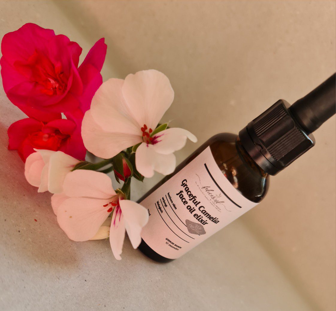 Biologische gezicht olie elixir met Camelia olie - chiazaad olie - andiroba - castor olie - verjongd - droge olie 30ml - Afbeelding 2