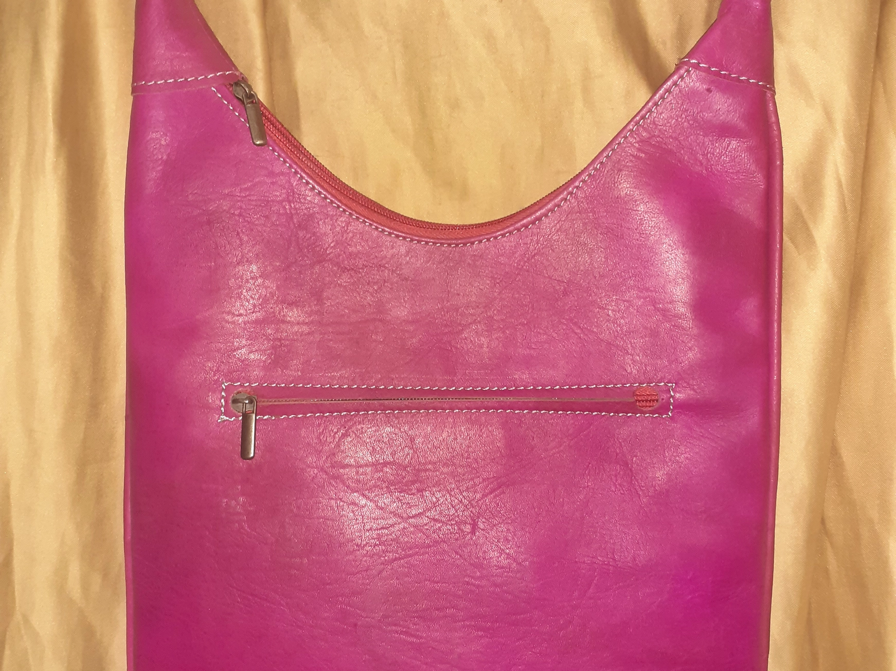 Handgemaakte schouder tas van echte leer - Marokkaanse tas - messing decoratie - grote mooi tas DIVERSE KLEUREN - Afbeelding 2