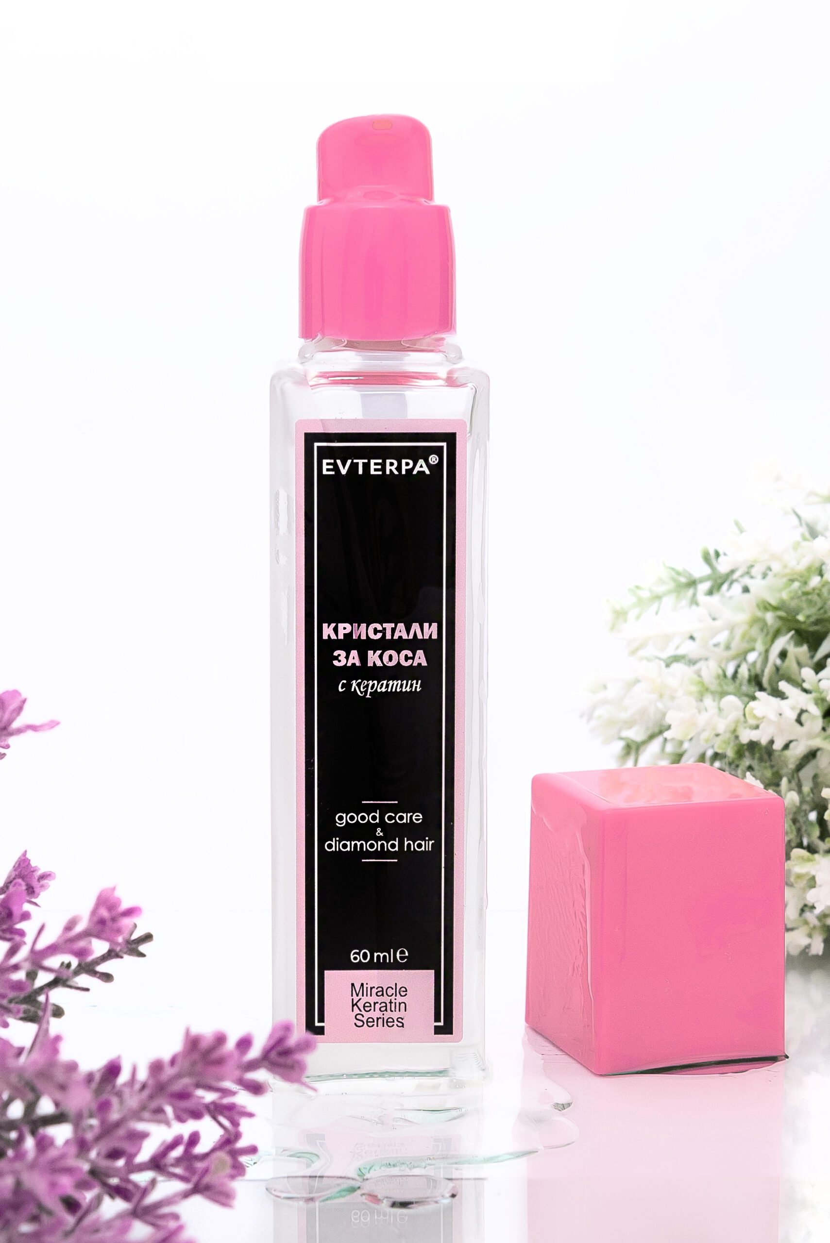 Doeltreffende haar olie - kristallen - beschermt het haar tegen splitsen - glans - arganolie - keratine - UV bescherming 60ml