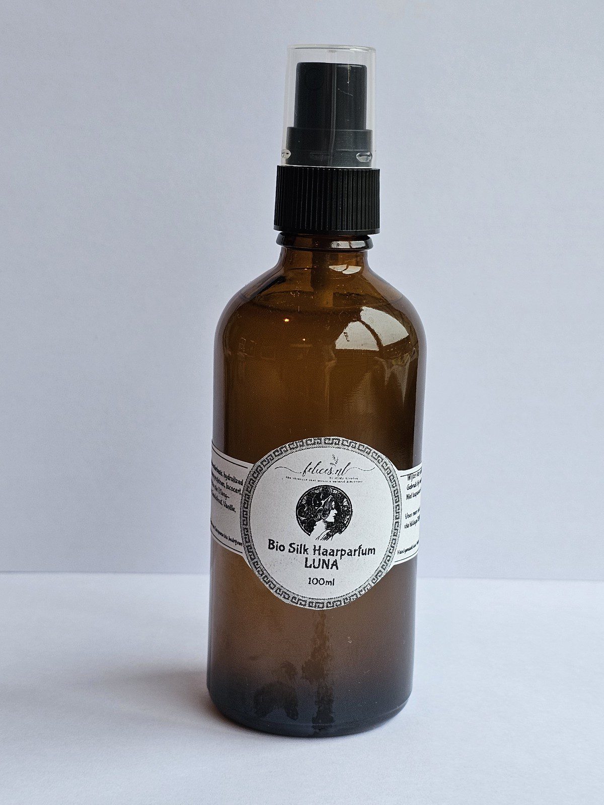 Natuurlijke Zijde Haarparfum Luna - glans haar - beschermt haar - sterk haar 100ml - Afbeelding 2