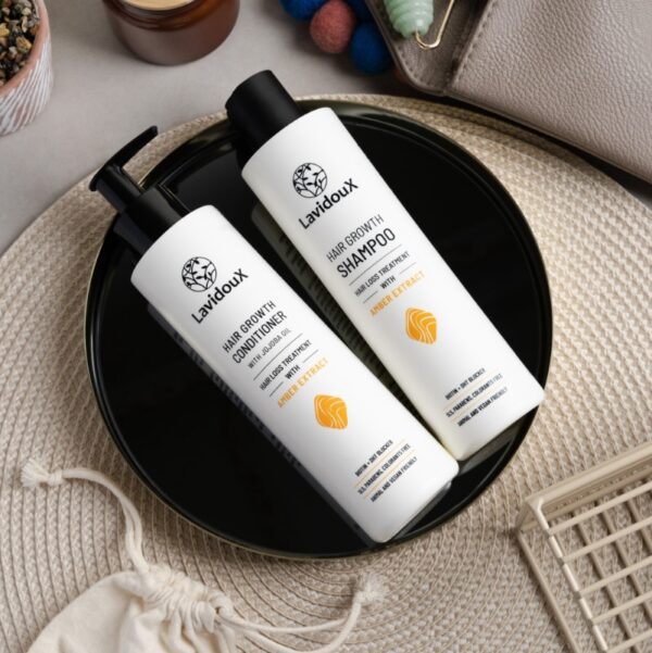 Luxe Natuurlijke sulfaatvrij shampoo met Amber - Arganolie - PROCAPIL - haar uitval - haarverlies 250ml - Afbeelding 3