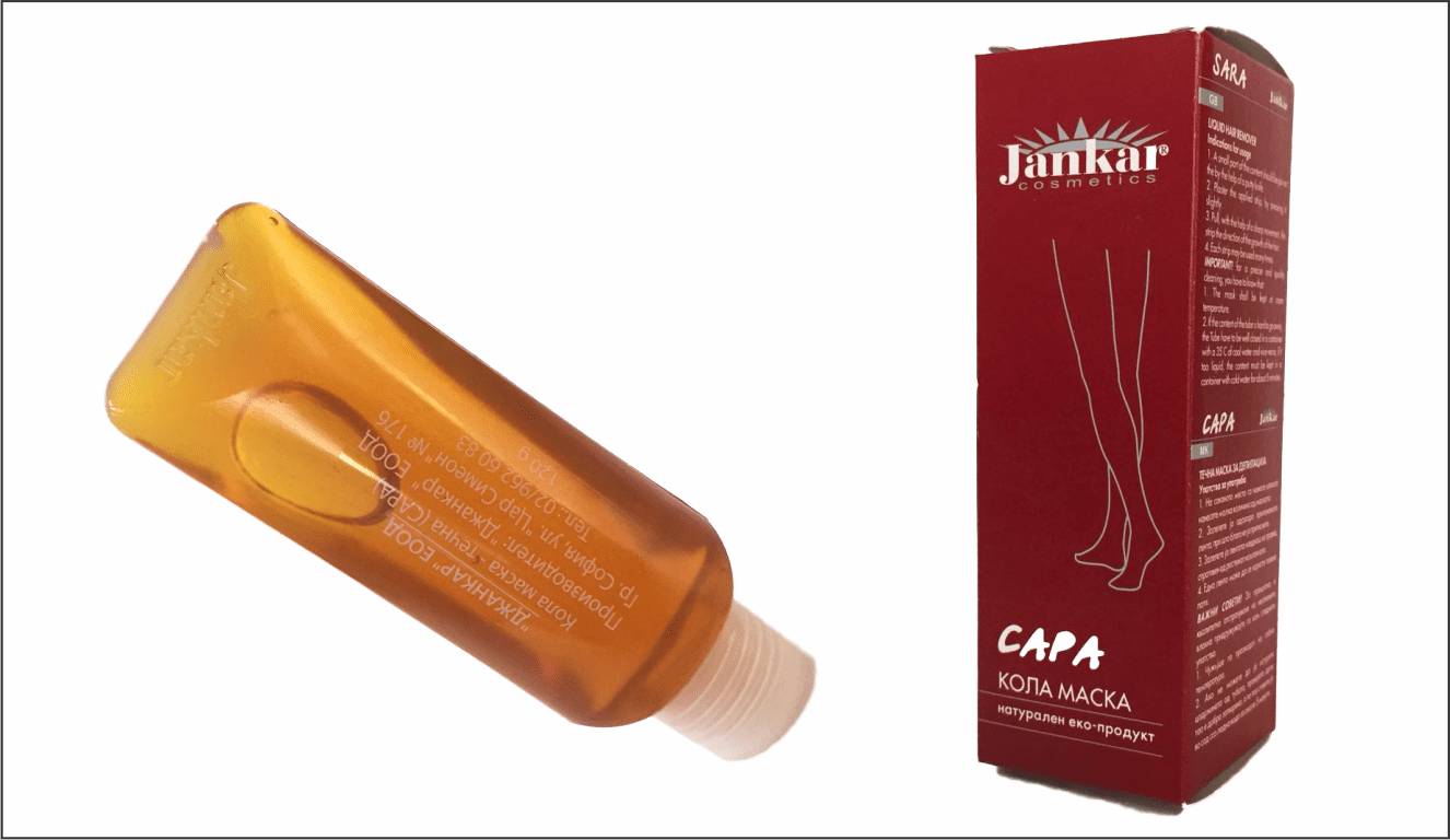 Jankar natuurlijk Vloeibare lichaam hars - suiker haars - ontharing- wax - geen allergieën - 120 ml