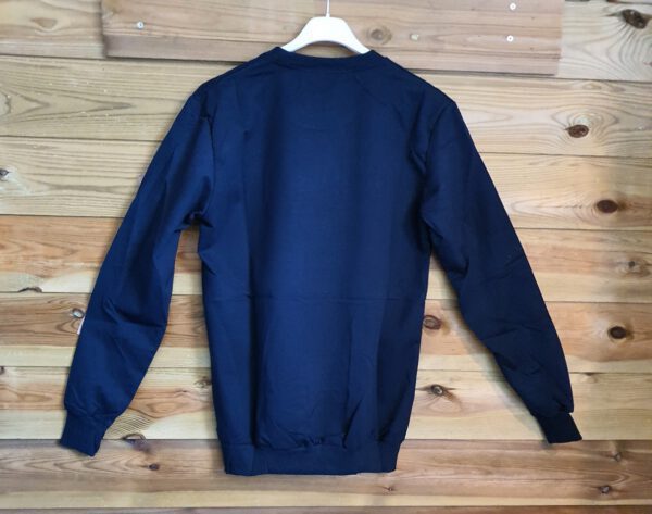 Katoenen heren - mannen top - sport top met lange mouwen in BLAUW kleur - maat L/XL - Afbeelding 4