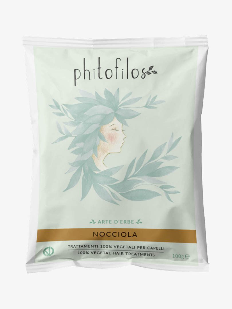 Phitofilos biologische henna poeder kleur HAZELNOOT (Nocciola) - koud licht bruin 100g - Afbeelding 4