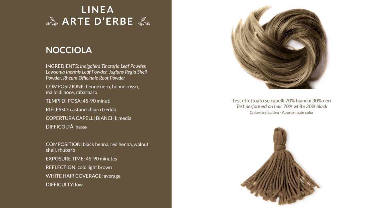 Phitofilos biologische henna poeder kleur HAZELNOOT (Nocciola) - koud licht bruin 100g - Afbeelding 3