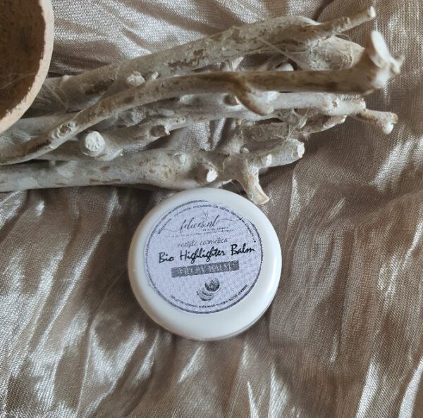 Biologische balsem highlighter - wangen - ogen - lippen - met cacao boter 25ml - Afbeelding 3