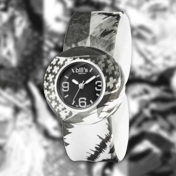 Bill´s Zwitserse Mini Horloge - vrouwen en kinderen - BLACK TIGER - silicone polshorloge - zonder sluiting - Afbeelding 2