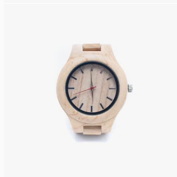 Houten horloge, handgemaakt - dames vintage quarts, eco houten polshorloge WA-308 - Afbeelding 3