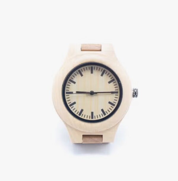 Houten horloge, handgemaakt - dames vintage quarts, eco houten polshorloge WA-307 - Afbeelding 4