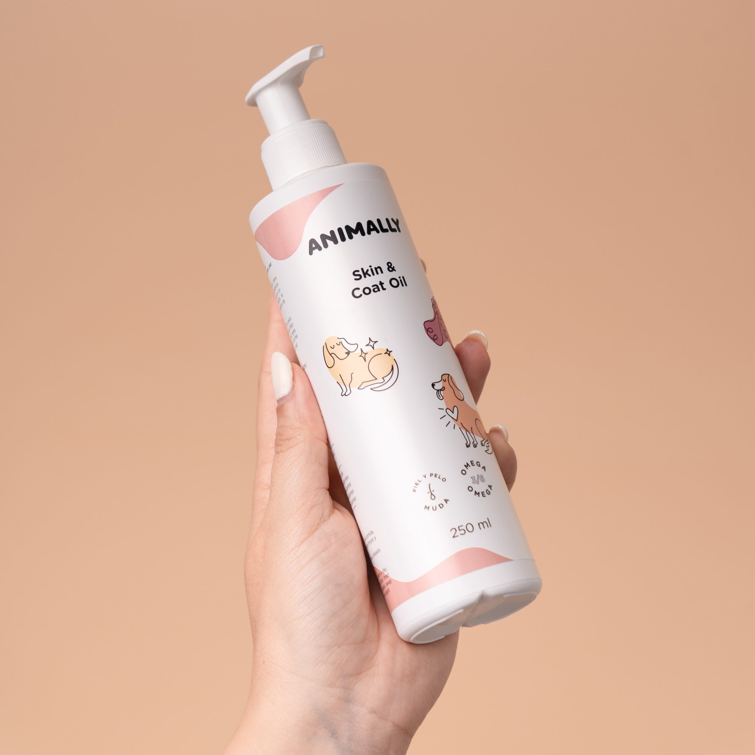 Animally Biologische Dieren Huid- en vachtolie - zwakke en kalle vacht - slechte eetlust - honden en katten 250ml