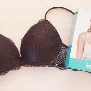 Infiore Italiaanse push-up beha kleur ZWART, Maat 75B