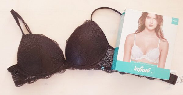 Infiore Italiaanse push-up beha kleur ZWART, Maat 75B - Afbeelding 2