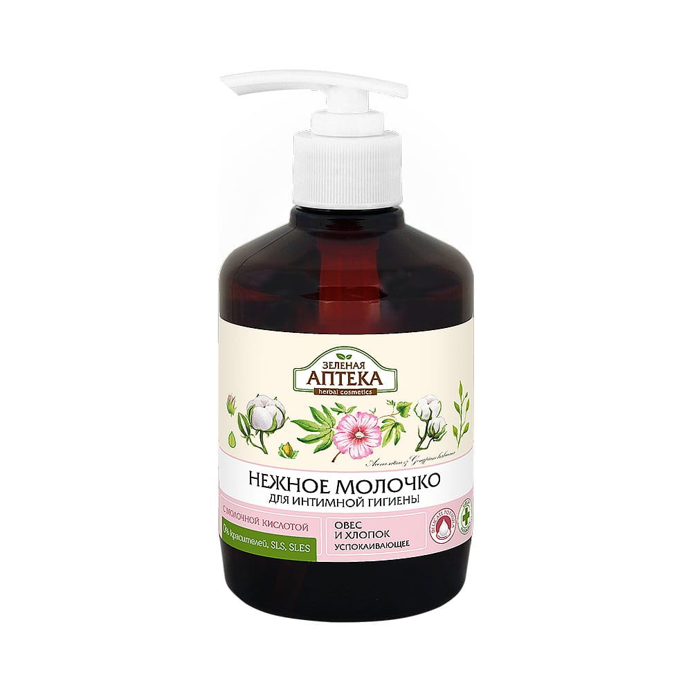 Bio Intieme hygiënemelk - Verzachtend - Haver en Katoen - 370ml