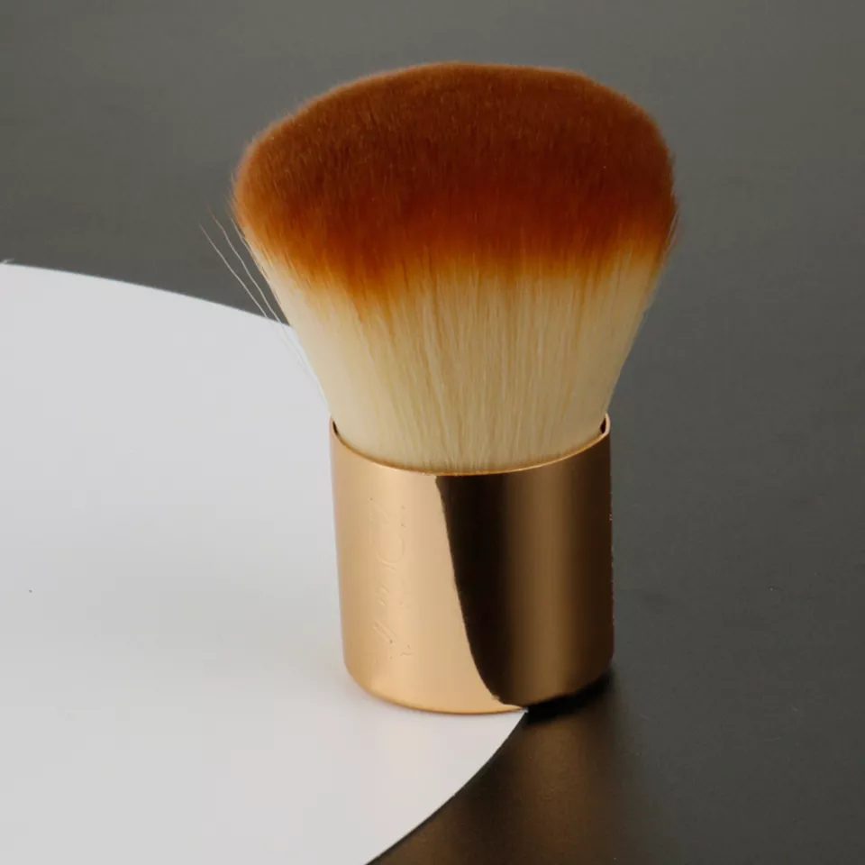 Mini kabuki kwast in GOUD kleur - foundation kwast - rouge kwast