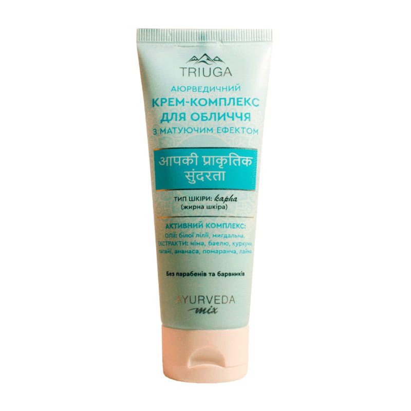 Ayurveda complex Gezicht Crème Kapha Matteert de huid - vette huid - neem - papaja - ananas - zink 75ml