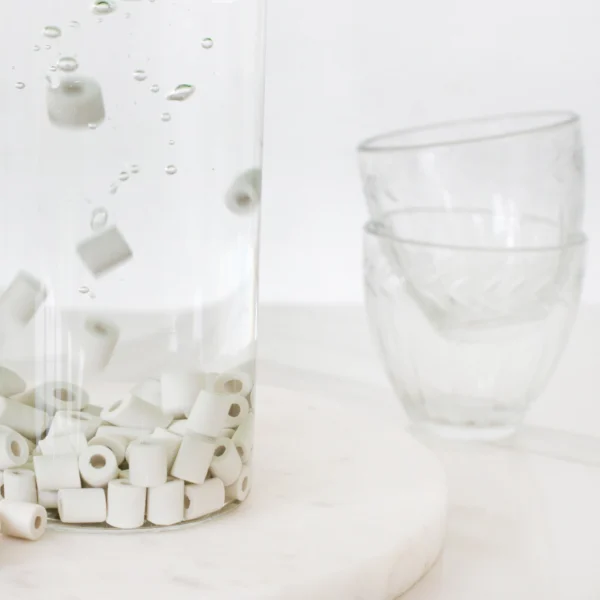 Ecologische multifunctionele keramische kralen - water zuiveren en smaak verbeteren - was zuiveren - filter - 25st Grijs kleur - Afbeelding 5