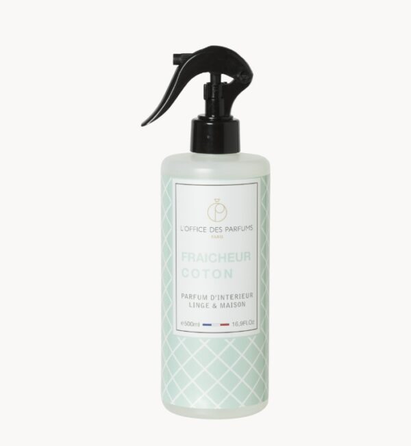 Biologische Franse Interieur Spray - Linnen spray - KATOEN FRISHEID - amandel - bloemig - muskus 500ml - Afbeelding 2