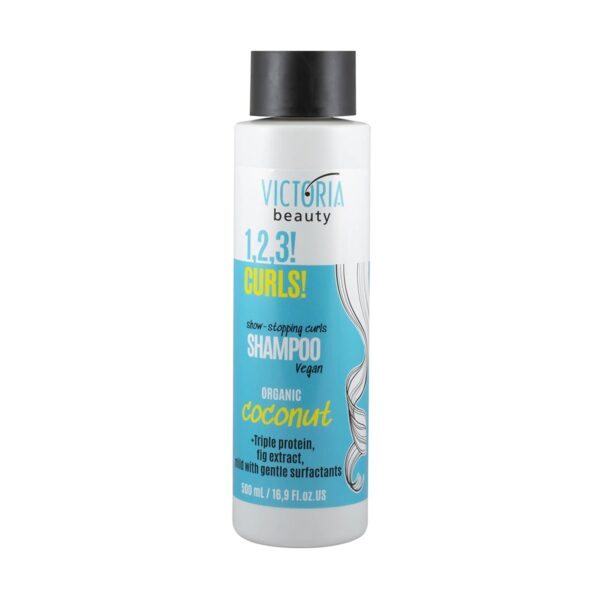 Haar shampoo met kokos olie - voor krullend haar - vegan - rijk aan proteïnen - vijg extract 500ml