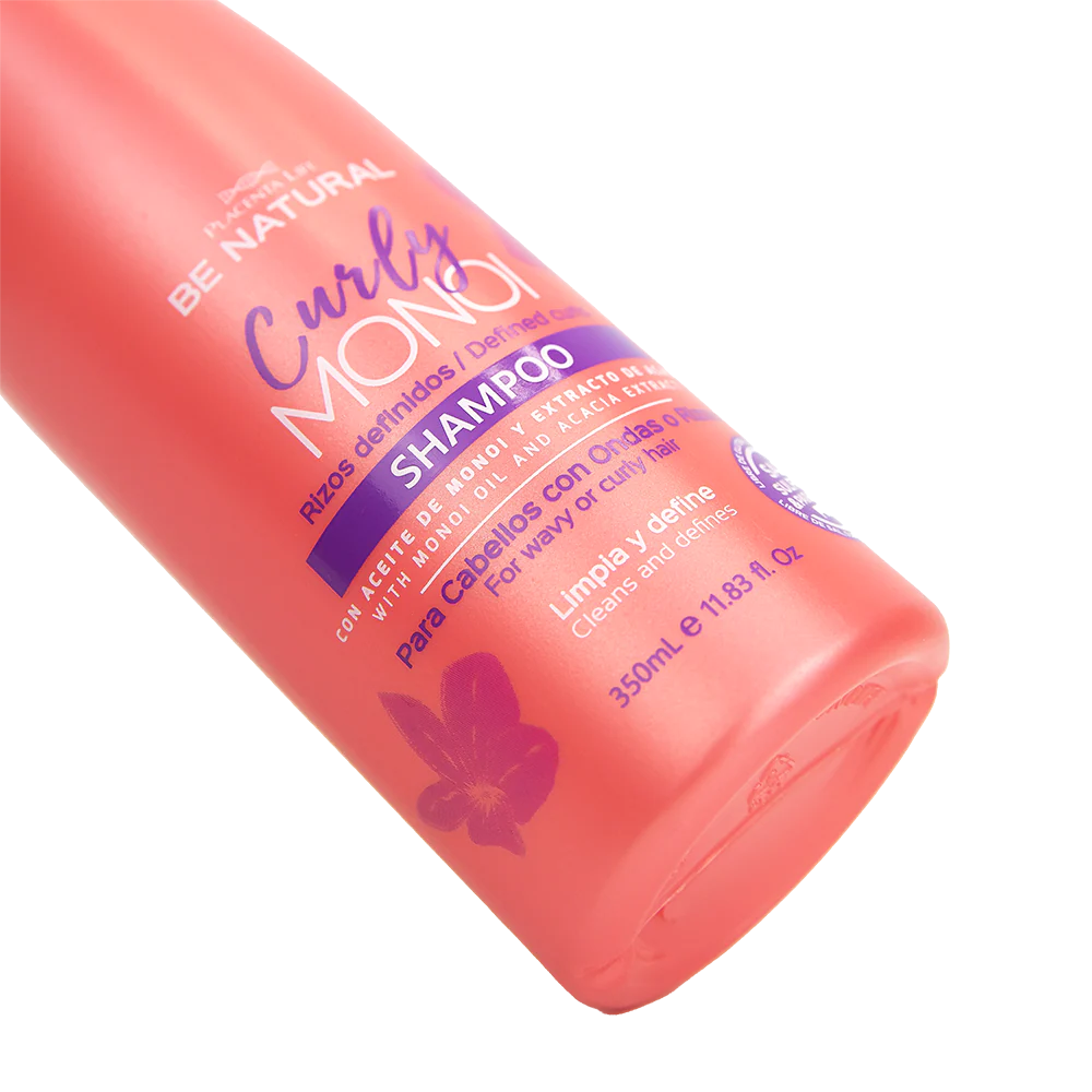 Krullend haar shampoo met Monoi olie en acacia extract - gedefinieerde krullen - heerlijk ruikend 350ml