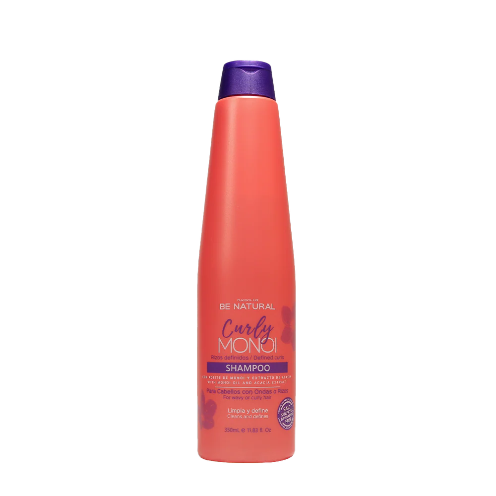 Krullend haar shampoo met Monoi olie en acacia extract - gedefinieerde krullen - heerlijk ruikend 350ml