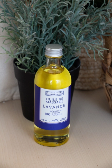 Biologische Argan olie massage olie met Lavendel olie uit Pagnol - handgemaakt in Frankrijk - 100ml