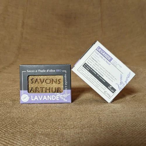 2 stuks Biologische Marseille Biologische lavendel zeep en -shampoo - gecombineerde en beschadigde huid 2x100gr