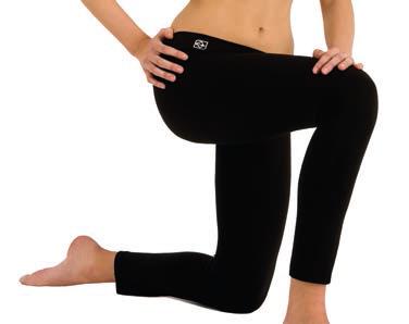 Italiaanse Zwarte dames katoenen legging ademend sport legging maat S