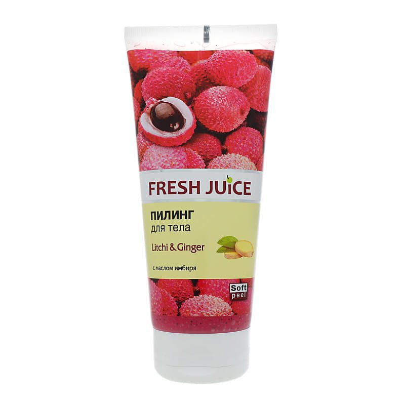 Natuurlijke zoetheid lichaam peeling met Lychee - papaja en kokos poeder - zijdezachte en stralende huid 200ml