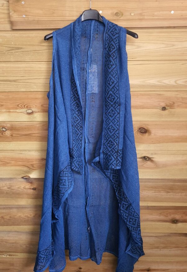 Katoenen doorzichtige kimono voor zomer dagen - doorzichtig - diverse kleuren maat 38 - Afbeelding 8