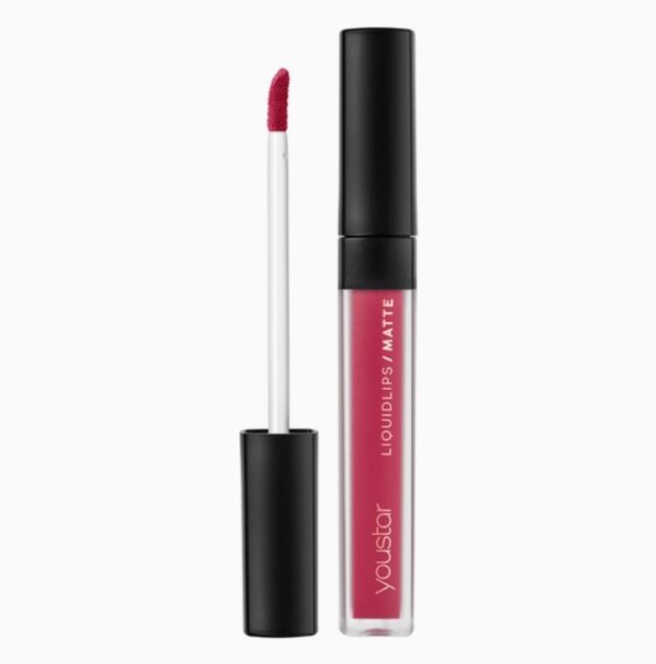 Natuurlijke LIQUIDLIPS Fluïde Lipstick MAT perfecte dekking en langdurige intensieve kleur - 06 - Bordeaux 6ml - Afbeelding 2