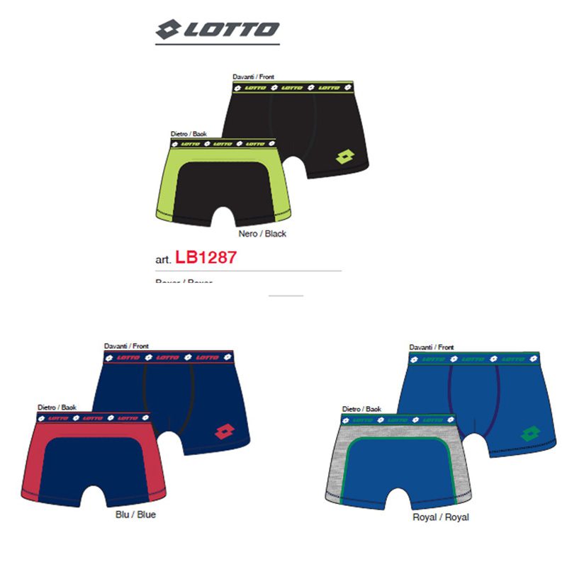 Lotto set van 3 boxers in diverse kleuren - katoen en elastaan - Maat XXL