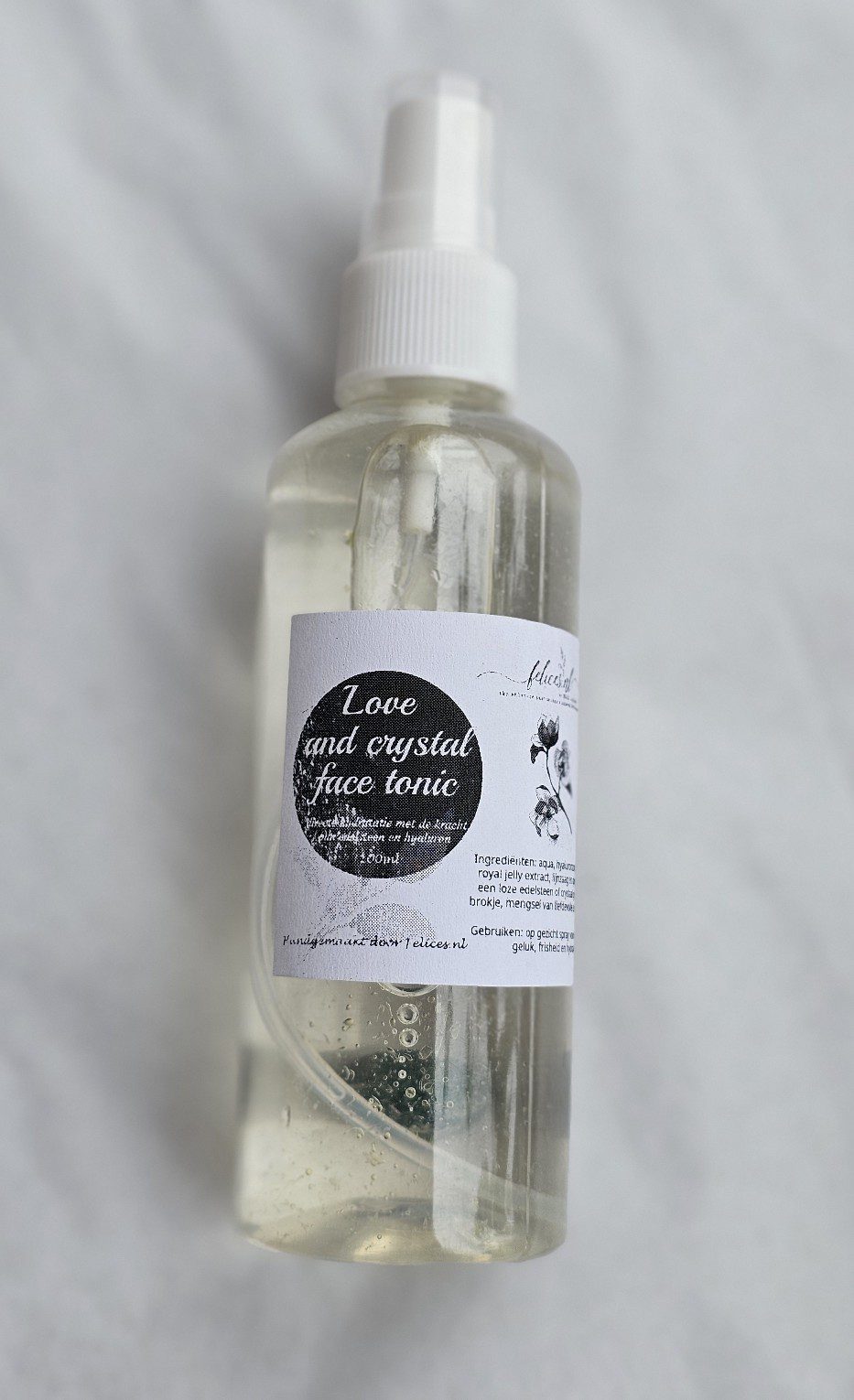 Krachtige gezicht tonic Liefde en Kristalen met edelsteen voor jonge en gelukkige huid 100ml