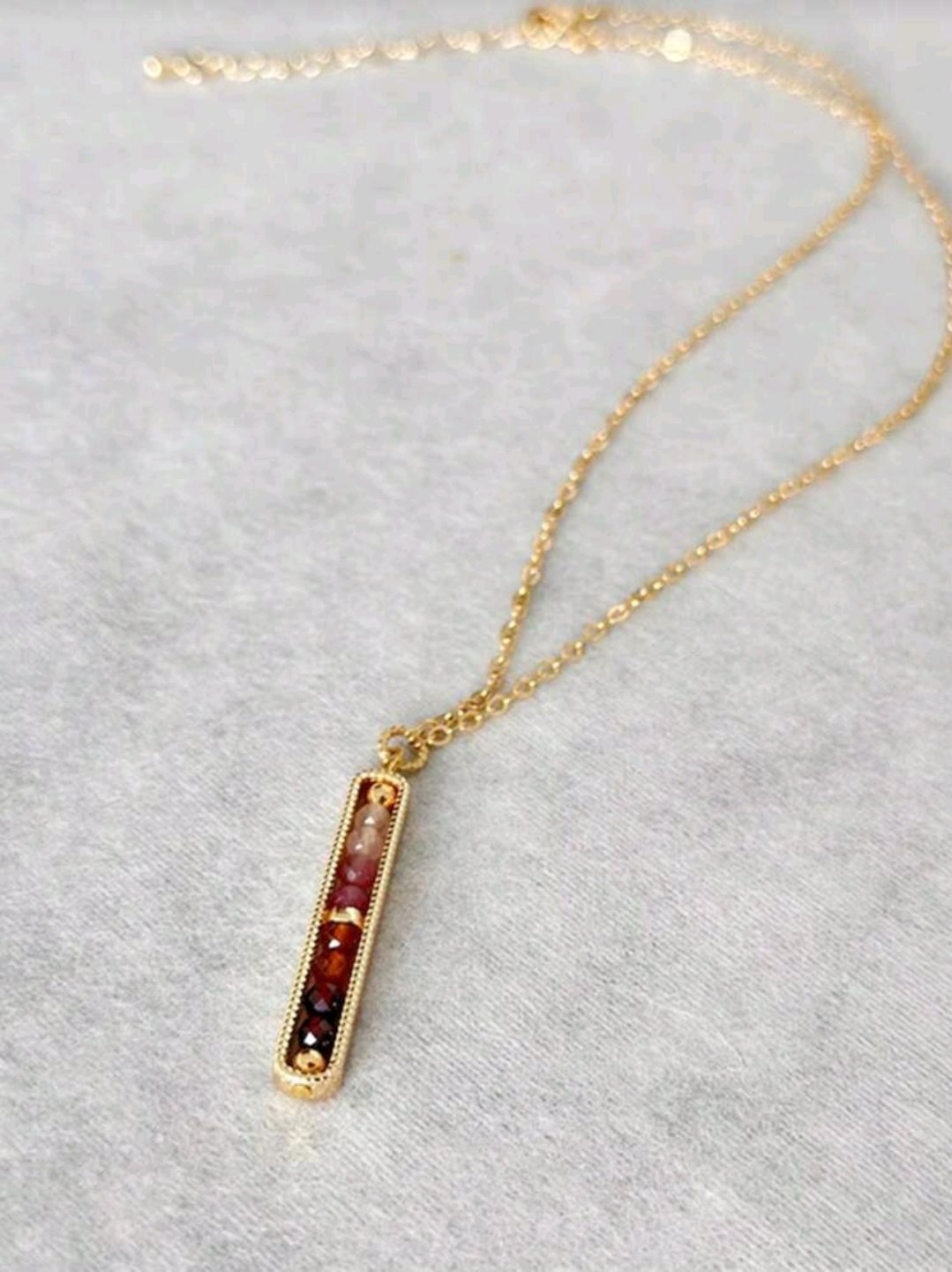 Mooi elegante en krachtige ketting Liefde en Aantrekking - Rozenkwarts - Toermalijn - Granaat