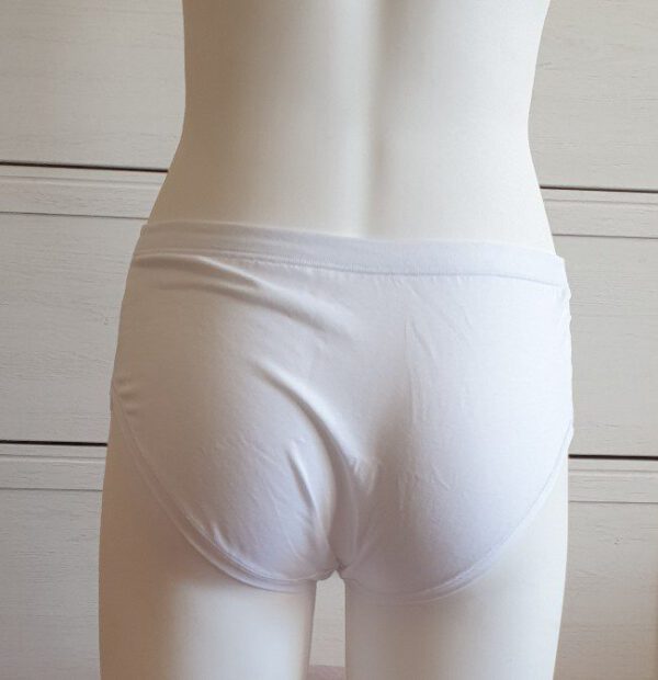 Italiaanse katoenen slip voor vrouwen in WIT, kant, Maat XL - Afbeelding 5