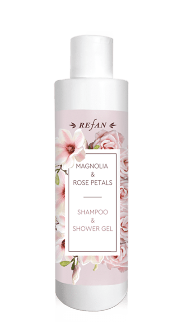 Refan natuurlijke Magnolia en rozenblaadjes Shampoo-douchegel met Groene thee 250ml