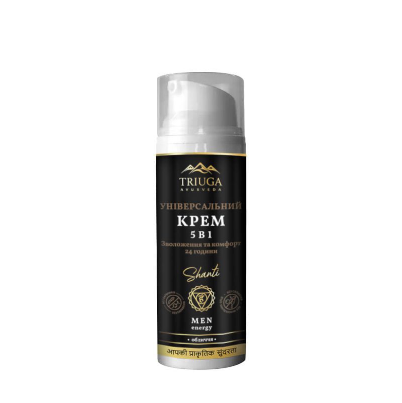 Natuurlijk Ayurveda Creme 5in1 Shanti voor mannen - neem - guarana en zwarte komijn 50 ml