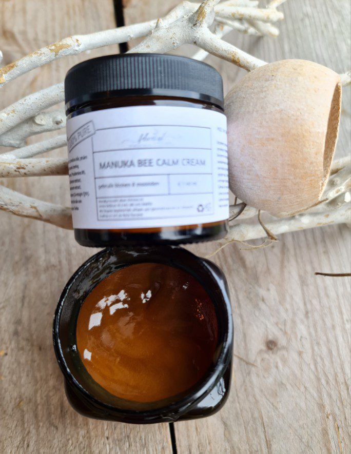Handgemaakte Manuka honing kalmerende gezicht creme - honing- Co-enzyme Q10 60ml - Afbeelding 2