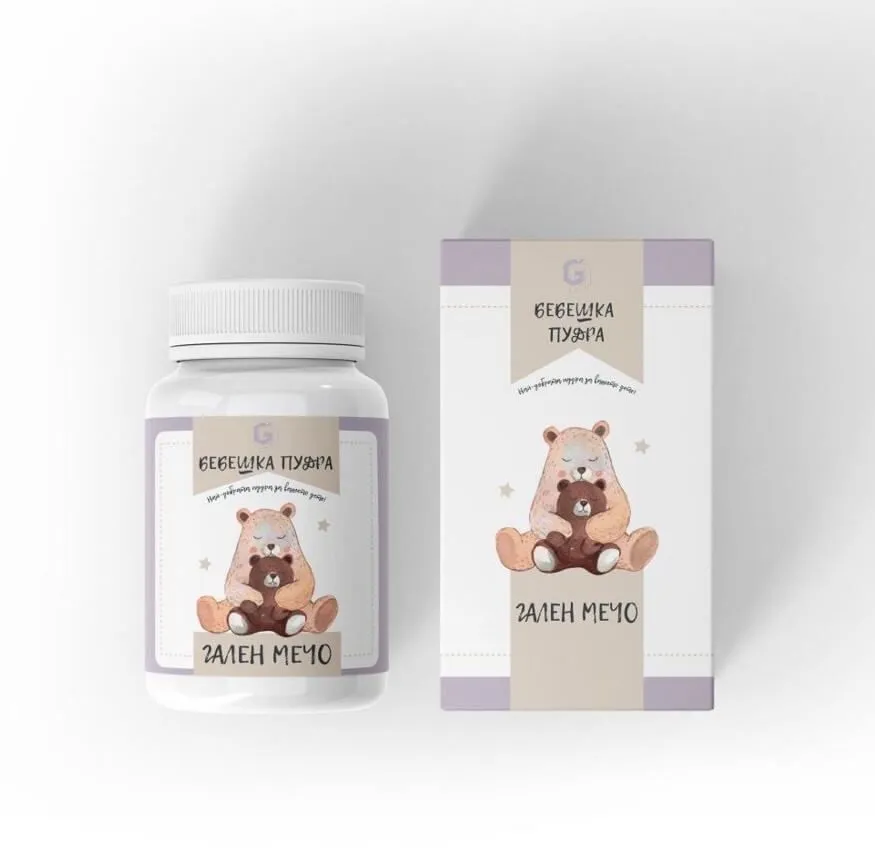 Natuurlijke Baby poeder met zinko oxide - verzacht de baby huidje - kalmeert ontstekingen 50gr