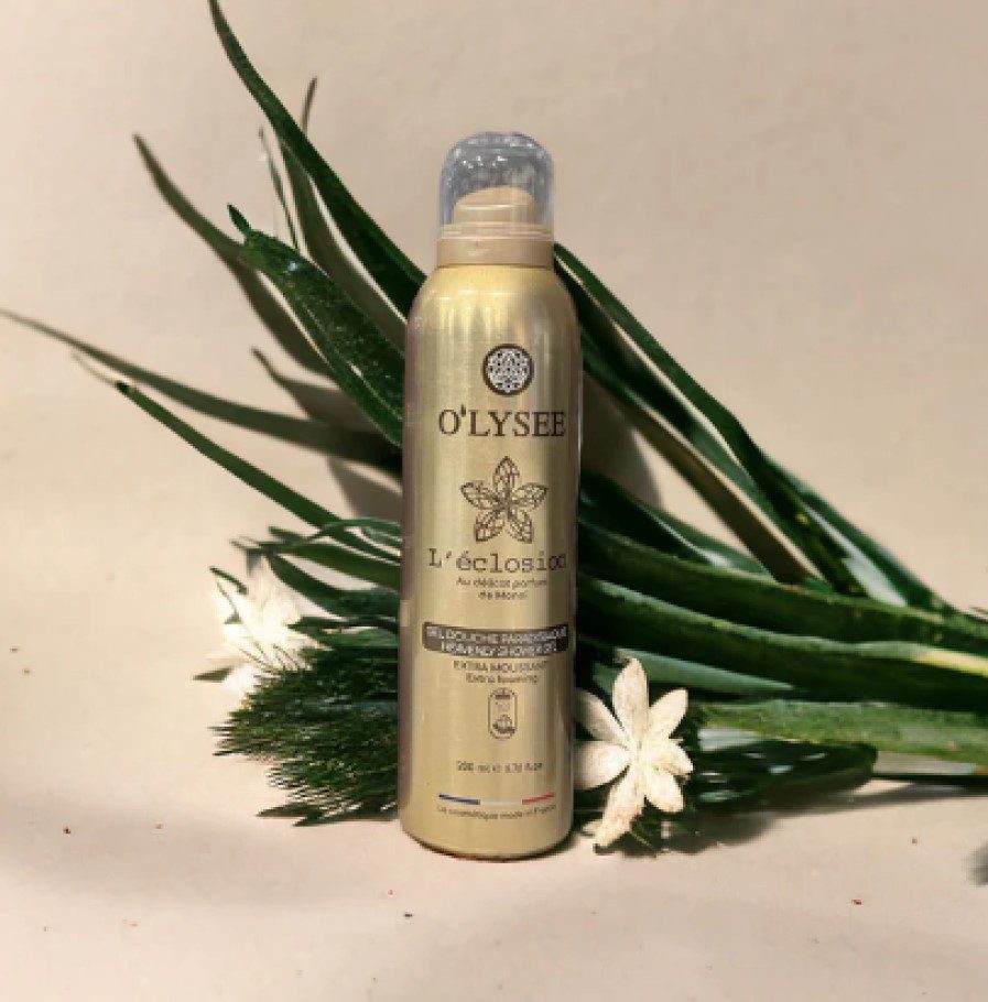 Biologische doucheschuim L'Eclosion schuimende douchegel met Monoi bloem - romige - omhullende textuur 200ml